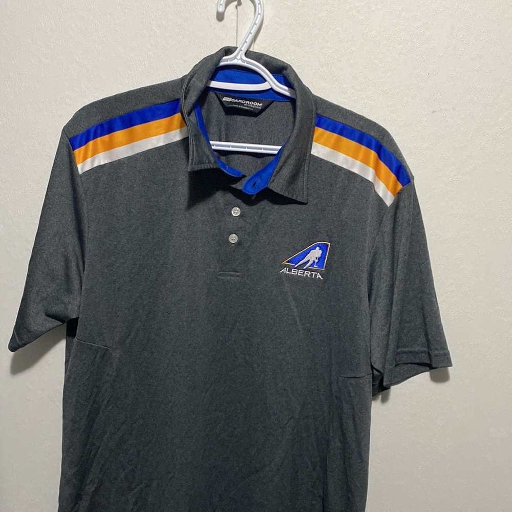 Team Alberta Hockey Lot Men’s Large/XL polo/golf shirt and 1/4 ZipTop X2 NHL WHL - Picture 13 of 15